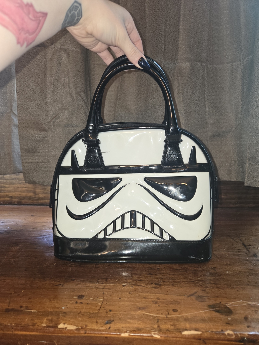 Loungefly Black & White Stormtrooper Dome Satchel - Women Bags